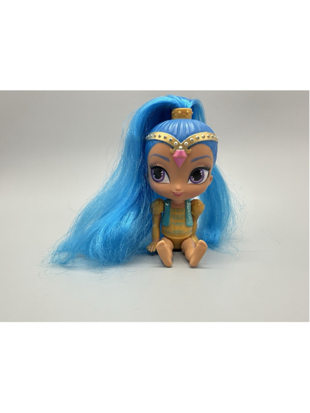 Nickelodeon Shimmer & Shine 6" Shine Genie Doll 2015 Mattel W/ Blue Hair